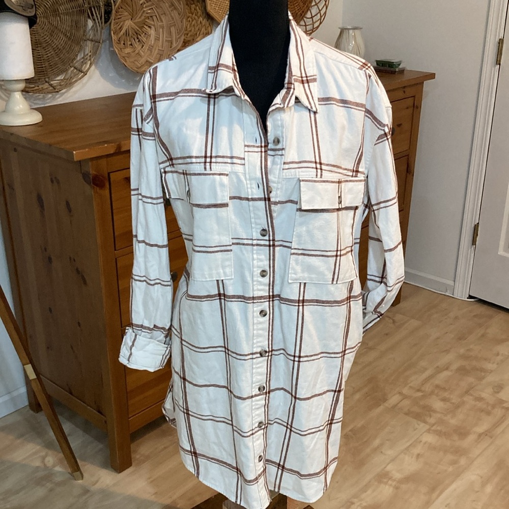 NWT flannel shacket